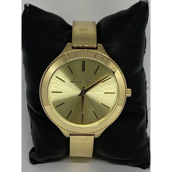 Michael Kors Slim Runway MK3275 Women's Gold Stainless Steel Analog Watch MP893 - Picture 3 of 12